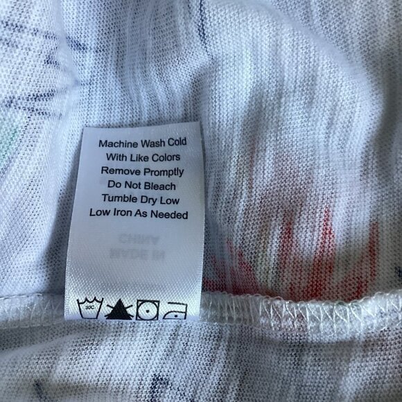 Fresh Produce Bird of Paradise Novelty Print Tee V-Neck Short Sleeve Sz M #159E - Picture 9 of 9